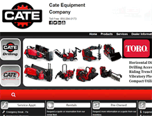 Tablet Screenshot of cateequipment.com